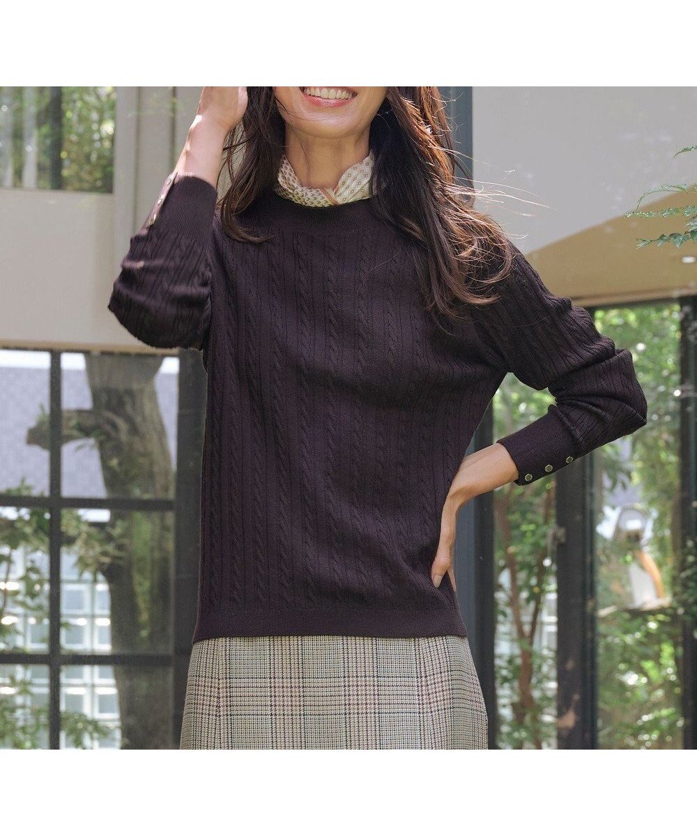 【ジェイ プレス/J.PRESS】のKNIT BASIC クルーネック ニット 人気、トレンドファッション・服の通販 founy(ファニー) 　ファッション　Fashion　レディースファッション　Fashion for Women　トップス・カットソー　Cut & Sew Tops　ニット　Knit Tops & Sweaters　アンサンブル　Ensemble Set　オレンジ　Orange　今季　This Season, Current Season　ジャケット　Jacket, Outerwear　セーター　Sweater, Knitwear　トレンド　Trend, Trending Now　定番　Standard, Basic Item　羽織　Haori, Light Jacket　ロング　Long, Long-Length　A/W・秋冬　Autumn/Winter　 other-1|ID: prp329100004686555 ipo3291000000036113703