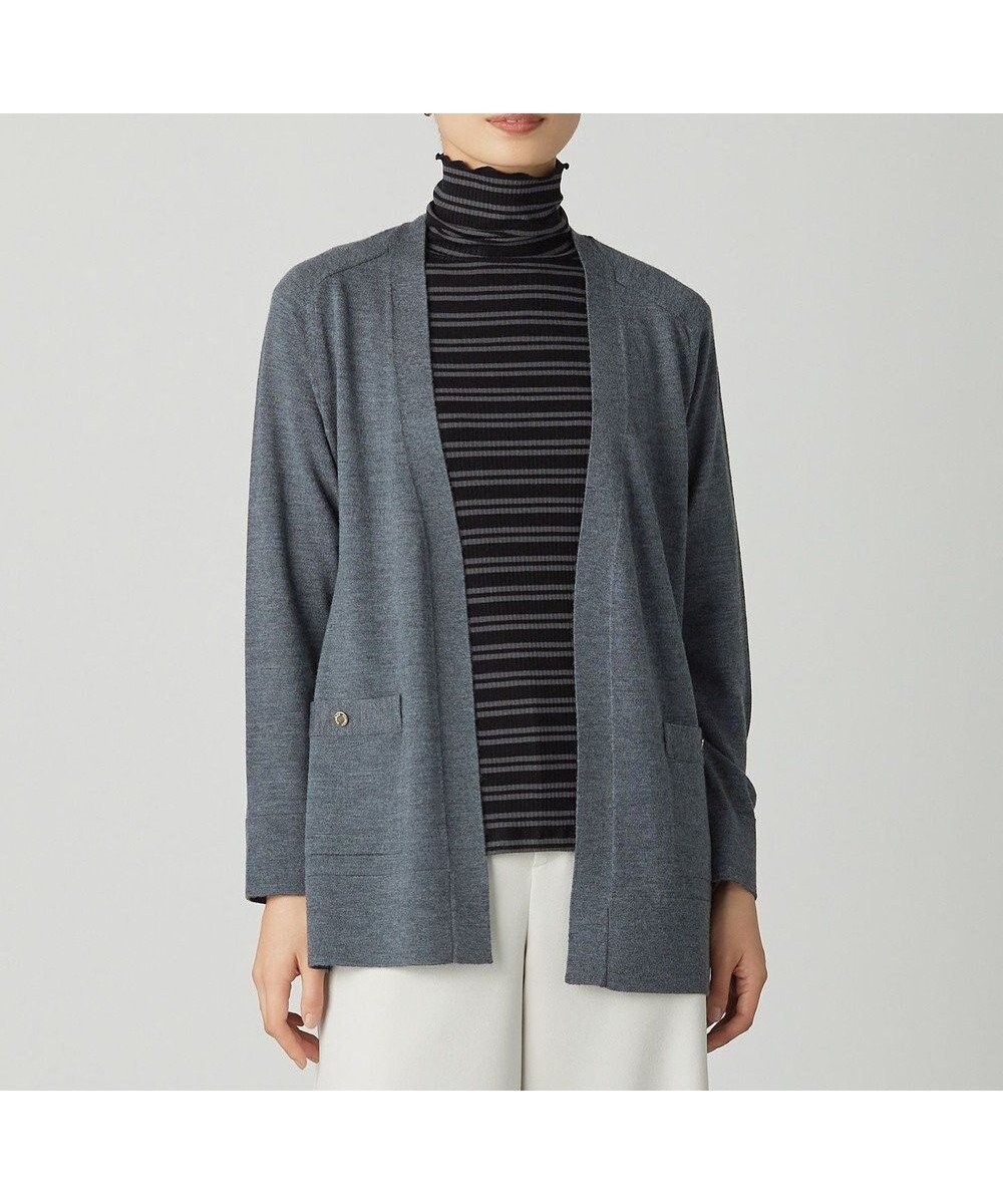 【ジェイ プレス/J.PRESS】の【着丈が選べる・洗える】KNIT BASIC ロング カーディガン インテリア・キッズ・メンズ・レディースファッション・服の通販 founy(ファニー) 　ファッション　Fashion　レディースファッション　Fashion for Women　トップス・カットソー　Cut & Sew Tops　ニット　Knit Tops & Sweaters　カーディガン・羽織り　Layered Style Cardigans　オレンジ　Orange　洗える　Machine Washable　カーディガン　Cardigan, Knitwear　シンプル　Simple, Minimal　ポケット　Pocket, Pocket Detail　レギュラー　Regular, Standard Fit　ロング　Long, Long-Length　A/W・秋冬　Autumn/Winter　エレガント 上品　Elegant　グレー系|ID: prp329100004686556 ipo3291000000033842362