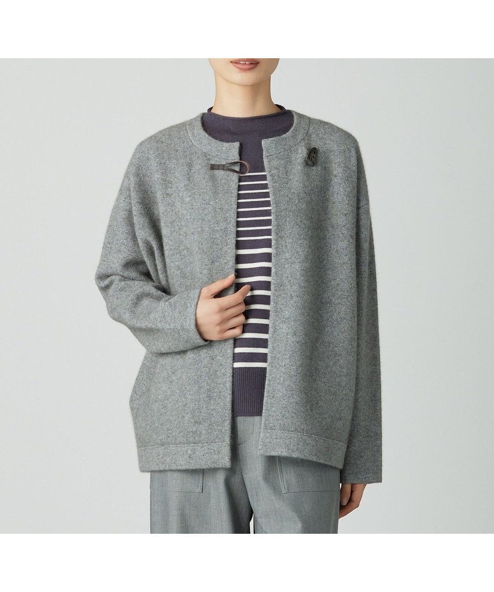 【ジェイ プレス/J.PRESS】のRACOON カーディガン インテリア・キッズ・メンズ・レディースファッション・服の通販 founy(ファニー) ファッション Fashion レディースファッション Fashion for Women トップス・カットソー Cut & Sew Tops カーディガン・羽織り Layered Style Cardigans カーディガン Cardigan, Knitwear スラックス Slacks, Dress Pants デニム Denim, Jeans Material バランス Balance, Style Balance ミドル Middle Length, Mid Height リラックス Relax, Relaxed Fit エレガント 上品 Elegant A/W・秋冬 Autumn/Winter グレー系|ID: prp329100004686557 ipo3291000000034081605