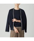 【ジェイ プレス/J.PRESS】の【洗える】トリムツイン ニット ネイビー系|ID: prp329100004686558 ipo3291000000033842373
