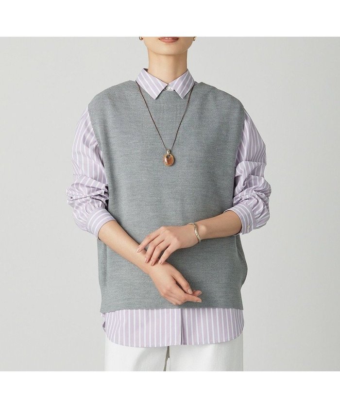 【ジェイ プレス/J.PRESS】のDRALON MERINO ニット ベスト インテリア・キッズ・メンズ・レディースファッション・服の通販 founy(ファニー) https://founy.com/ ファッション Fashion レディースファッション Fashion for Women アウター Coat / Outerwear Collection トップス・カットソー Cut & Sew Tops ニット Knit Tops & Sweaters ベスト&ジレ / 重ね着スタイル Vests & Gilets アクリル Acrylic Material イタリア Italy インナー Innerwear 畦 Ribbed Knit シンプル Simple, Minimal ベスト Vest, Waistcoat ベーシック Basic, Essential ロング Long, Long-Length A/W・秋冬 Autumn/Winter エレガント 上品 Elegant |ID: prp329100004686559 ipo3291000000035549640