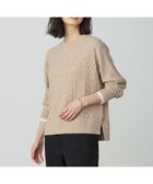 【ジェイ プレス/J.PRESS】のNEP クルーネック ケーブルニット ベージュ系|ID: prp329100004686560 ipo3291000000033842390