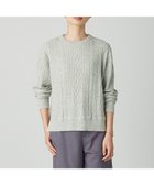 【ジェイ プレス/J.PRESS】のNEP クルーネック ケーブルニット ライトグレー系|ID: prp329100004686560 ipo3291000000035463659