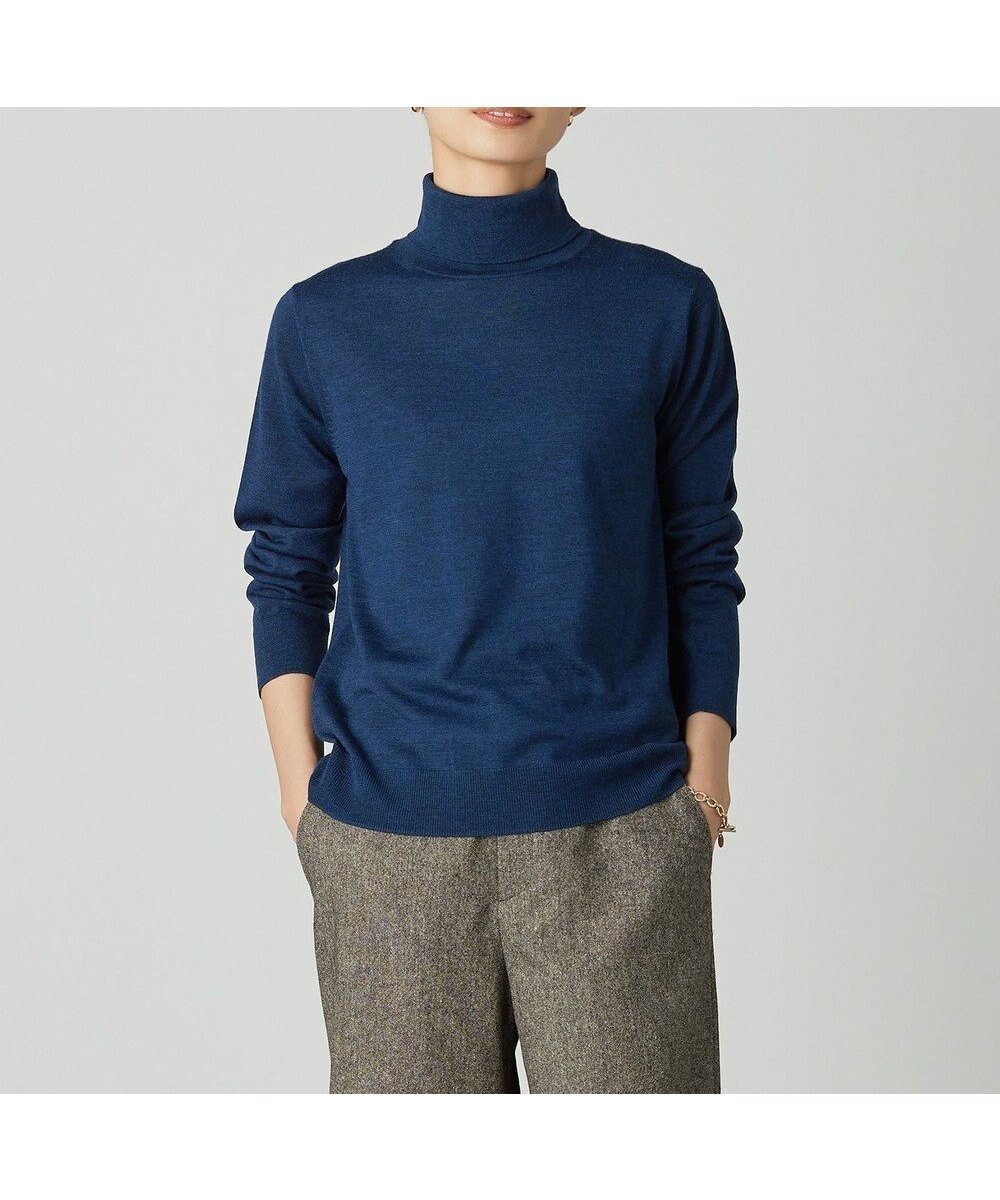 【ジェイ プレス/J.PRESS】の【洗える】PURE WOOL タートルネック ニット インテリア・キッズ・メンズ・レディースファッション・服の通販 founy(ファニー) 　ファッション　Fashion　レディースファッション　Fashion for Women　トップス・カットソー　Cut & Sew Tops　ニット　Knit Tops & Sweaters　タートルネック・ハイネックトップス　Turtlenecks & High-Neck Tops　洗える　Machine Washable　秋　Autumn　シンプル　Simple, Minimal　ジャケット　Jacket, Outerwear　セーター　Sweater, Knitwear　タートルネック　Turtleneck, High Neck　なめらか　Smooth, Silky Texture　フィット　Fit, Slim Fit　A/W・秋冬　Autumn/Winter　エレガント 上品　Elegant　ダークロイヤルブルー系|ID: prp329100004686561 ipo3291000000033842394
