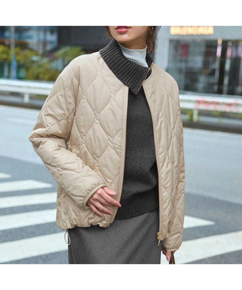 【23区/NIJYUSANKU】の中綿パディング コンパクト アウター 人気、トレンドファッション・服の通販 founy(ファニー) 　ファッション　Fashion　レディースファッション　Fashion for Women　アウター　Coat / Outerwear Collection　コート・ロングコート・ピーコート　Long Coats, Peacoats & More　レディースジャケット・軽アウター　Jackets　2025年　2025　2025-2026秋冬・A/W　Autumn/Winter 2025–26 AW25–26　冬　Winter / This Winter　コンパクト　Compact, Small Size　ジャケット　Jacket, Outerwear　タフタ　Taffeta, Structured Fabric　ダウン　Down, Puffer　フロント　Front, Front Design　ボトム　Bottoms, Lower Wear　エレガント 上品　Elegant　A/W・秋冬　Autumn/Winter　 other-1|ID: prp329100004686583 ipo3291000000035546533