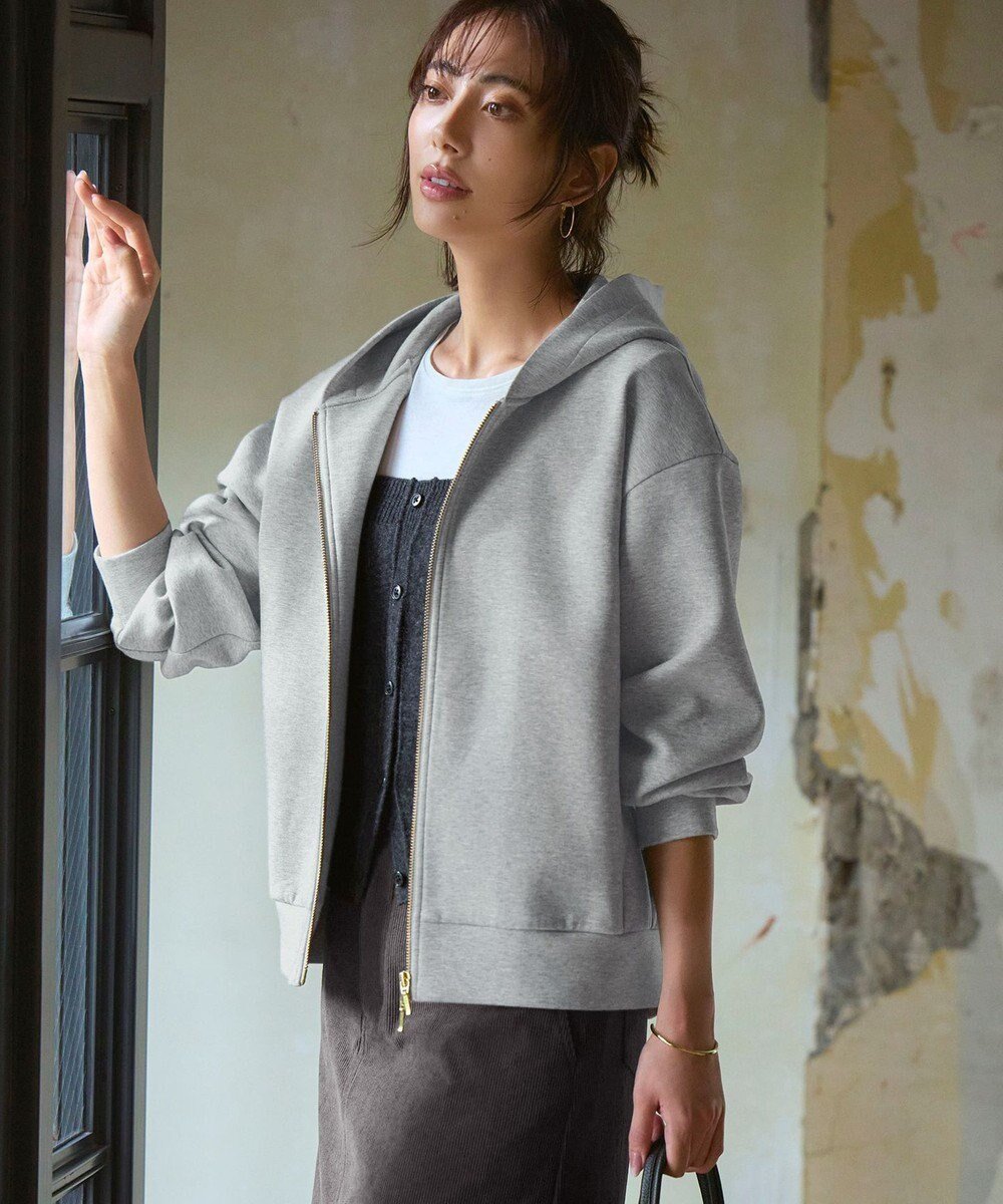 【23区/NIJYUSANKU】の【洗える】コットンエアーダンボール コクーン フーディー 人気、トレンドファッション・服の通販 founy(ファニー) ファッション Fashion レディースファッション Fashion for Women トップス・カットソー Cut & Sew Tops レディースパーカー・カジュアルフーディー Casual Hoodies & Sweatshirts 洗える Machine Washable カットソー Cut and Sewn Top コクーン Cocoon, Cocoon Silhouette サイドジップ Side Zip, Side Zipper シンプル Simple, Minimal バランス Balance, Style Balance パターン Pattern, Design Print パーカー Hoodie, Parka フロント Front, Front Design ベーシック Basic, Essential メタル Metal, Metal Parts A/W・秋冬 Autumn/Winter 冬 Winter / This Winter エレガント 上品 Elegant 2025年 2025 2025-2026秋冬・A/W Autumn/Winter 2025–26 AW25–26 other-1|ID: prp329100004686586 ipo3291000000034327892