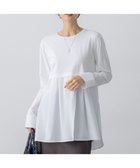 【23区/NIJYUSANKU】の【VERY掲載/洗える】ナチュラルコットンベア シャツレイヤード カットソー ホワイト系|ID: prp329100004686587 ipo3291000000035405250