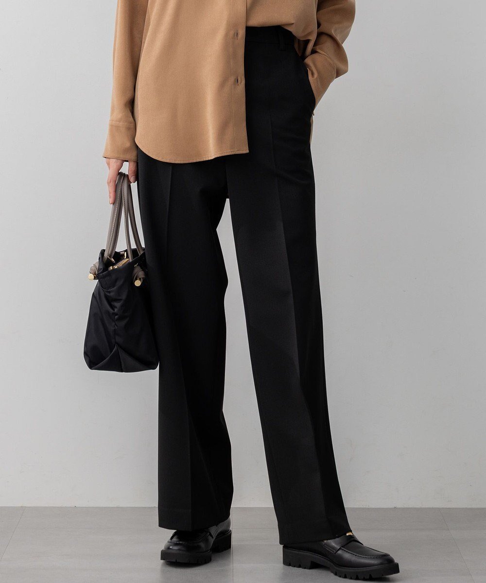 【23区/NIJYUSANKU】の【滝沢眞規子さん着用/VERY掲載】TRストレッチギャバ ワイド パンツ インテリア・キッズ・メンズ・レディースファッション・服の通販 founy(ファニー) 　雑誌掲載アイテム　Magazine Picks & Fashion Features　ファッション雑誌　Fashion Magazines　ヴェリィ　VERY　ファッションモデル・俳優・女優　Models　女性　Women　滝沢眞規子　Takizawa Makiko　ファッション　Fashion　レディースファッション　Fashion for Women　パンツ　Pants & Trousers　秋　Autumn　12月号　December Issue　シンプル　Simple, Minimal　ストレッチ　Stretch, Stretchy Fabric　雑誌　Magazine, Fashion Magazine　デスク　Desk, Work Desk　定番　Standard, Basic Item　ベーシック　Basic, Essential　ボトム　Bottoms, Lower Wear　ローズ　Rose, Rose Motif　ワイド　Wide, Wide Fit　ワーク　Workwear, Utility Style　A/W・秋冬　Autumn/Winter　S/S・春夏　SS, Spring/Summer, Warm Season　夏　Summer　ビジネス 仕事 通勤　Business / Work / Commuting　2025年　2025　2025-2026秋冬・A/W　Autumn/Winter 2025–26 AW25–26　ブラック系|ID: prp329100004686595 ipo3291000000035519218