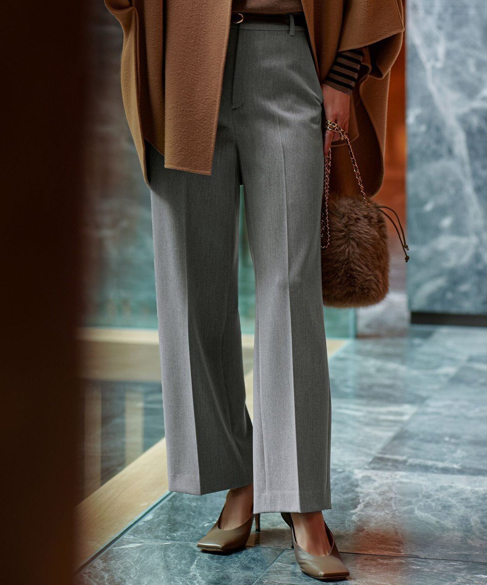 【23区/NIJYUSANKU】の【滝沢眞規子さん着用/VERY掲載】TRストレッチギャバ ワイド パンツ インテリア・キッズ・メンズ・レディースファッション・服の通販 founy(ファニー) 　雑誌掲載アイテム　Magazine Picks & Fashion Features　ファッション雑誌　Fashion Magazines　ヴェリィ　VERY　ファッションモデル・俳優・女優　Models　女性　Women　滝沢眞規子　Takizawa Makiko　ファッション　Fashion　レディースファッション　Fashion for Women　パンツ　Pants & Trousers　秋　Autumn　12月号　December Issue　シンプル　Simple, Minimal　ストレッチ　Stretch, Stretchy Fabric　雑誌　Magazine, Fashion Magazine　デスク　Desk, Work Desk　定番　Standard, Basic Item　ベーシック　Basic, Essential　ボトム　Bottoms, Lower Wear　ローズ　Rose, Rose Motif　ワイド　Wide, Wide Fit　ワーク　Workwear, Utility Style　A/W・秋冬　Autumn/Winter　S/S・春夏　SS, Spring/Summer, Warm Season　夏　Summer　ビジネス 仕事 通勤　Business / Work / Commuting　2025年　2025　2025-2026秋冬・A/W　Autumn/Winter 2025–26 AW25–26　グレー系|ID: prp329100004686595 ipo3291000000035519221