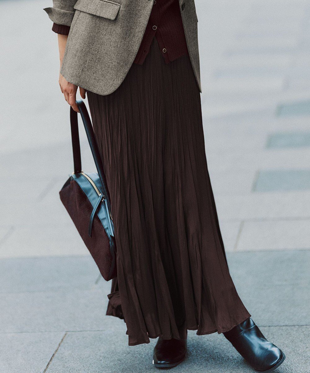 【23区/NIJYUSANKU】の【洗える】クラッシュ プリーツ ジョーゼット スカート 人気、トレンドファッション・服の通販 founy(ファニー) ファッション Fashion レディースファッション Fashion for Women スカート Skirts プリーツスカート / 上品フェミニンスタイル Pleated Skirts 2025年 2025 2025-2026秋冬・A/W Autumn/Winter 2025–26 AW25–26 冬 Winter / This Winter おすすめ Recommended / Our Picks クラッシュ Distressed, Crashed Style ジャケット Jacket, Outerwear ジョーゼット Georgette, Semi-Sheer Fabric ストレッチ Stretch, Stretchy Fabric ドレープ Drape, Draping Fabric プリーツ Pleats, Pleated ランダム Random, Irregular ロング Long, Long-Length エレガント 上品 Elegant 旅行 Travel 洗える Machine Washable 秋 Autumn A/W・秋冬 Autumn/Winter other-1|ID: prp329100004686599 ipo3291000000034327966