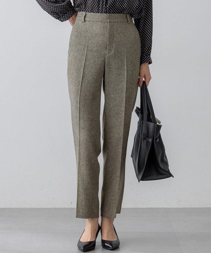 【23区/NIJYUSANKU】の【洗える/セットアップ対応】ウールライクカルゼ テーパード パンツ インテリア・キッズ・メンズ・レディースファッション・服の通販 founy(ファニー) https://founy.com/ ファッション Fashion レディースファッション Fashion for Women セットアップ Matching Sets レディースパンツ・ボトムス Pants & Trousers / Bottoms 洗える Machine Washable 秋 Autumn ジャケット Jacket, Outerwear ストレッチ Stretch, Stretchy Fabric セットアップ Set-Up, Coordinated Outfit ツイル Twist, Twisted Detail テーパード Tapered, Tapered Pants パターン Pattern, Design Print リアル Real, Realistic ワイド Wide, Wide Fit A/W・秋冬 Autumn/Winter 冬 Winter / This Winter エレガント 上品 Elegant 2025年 2025 2025-2026秋冬・A/W Autumn/Winter 2025–26 AW25–26 |ID: prp329100004686603 ipo3291000000035607794