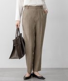 【23区/NIJYUSANKU】の【洗える/セットアップ対応】ウールライクカルゼ テーパード パンツ ブラウン系|ID: prp329100004686603 ipo3291000000035607799