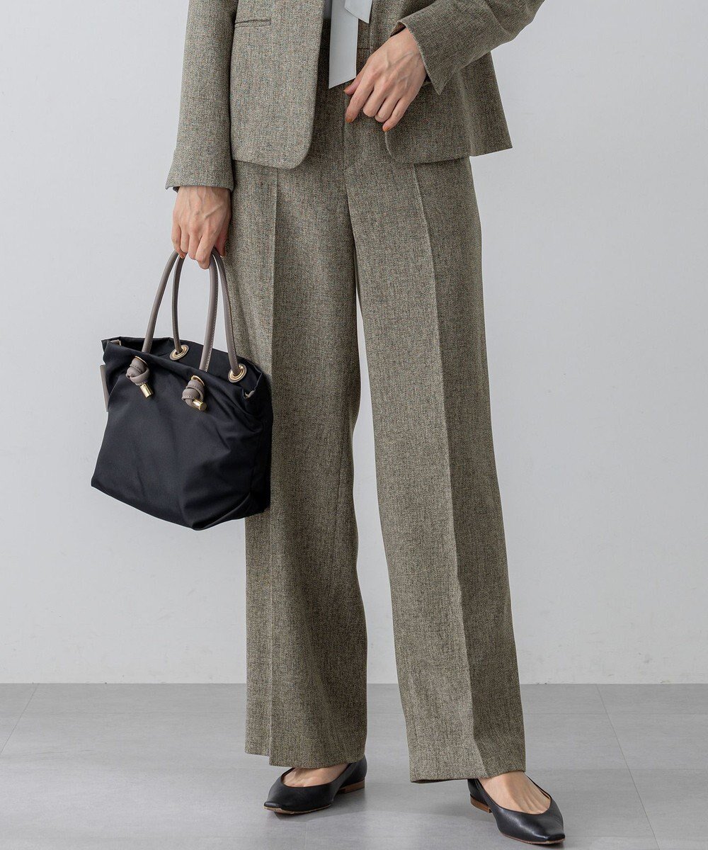 【23区/NIJYUSANKU】の【洗える/セットアップ対応】ウールライクカルゼ ワイド パンツ 人気、トレンドファッション・服の通販 founy(ファニー) 　ファッション　Fashion　レディースファッション　Fashion for Women　セットアップ　Matching Sets　レディースパンツ・ボトムス　Pants & Trousers / Bottoms　洗える　Machine Washable　秋　Autumn　ジャケット　Jacket, Outerwear　ストレッチ　Stretch, Stretchy Fabric　セットアップ　Set-Up, Coordinated Outfit　センター　Center, Center Line　ツイル　Twist, Twisted Detail　テーパード　Tapered, Tapered Pants　リアル　Real, Realistic　ワイド　Wide, Wide Fit　A/W・秋冬　Autumn/Winter　冬　Winter / This Winter　エレガント 上品　Elegant　2025年　2025　2025-2026秋冬・A/W　Autumn/Winter 2025–26 AW25–26　 other-1|ID: prp329100004686604 ipo3291000000035607189