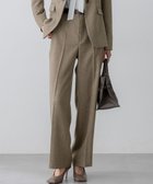 【23区/NIJYUSANKU】の【洗える/セットアップ対応】ウールライクカルゼ ワイド パンツ ブラウン系|ID: prp329100004686604 ipo3291000000035607191