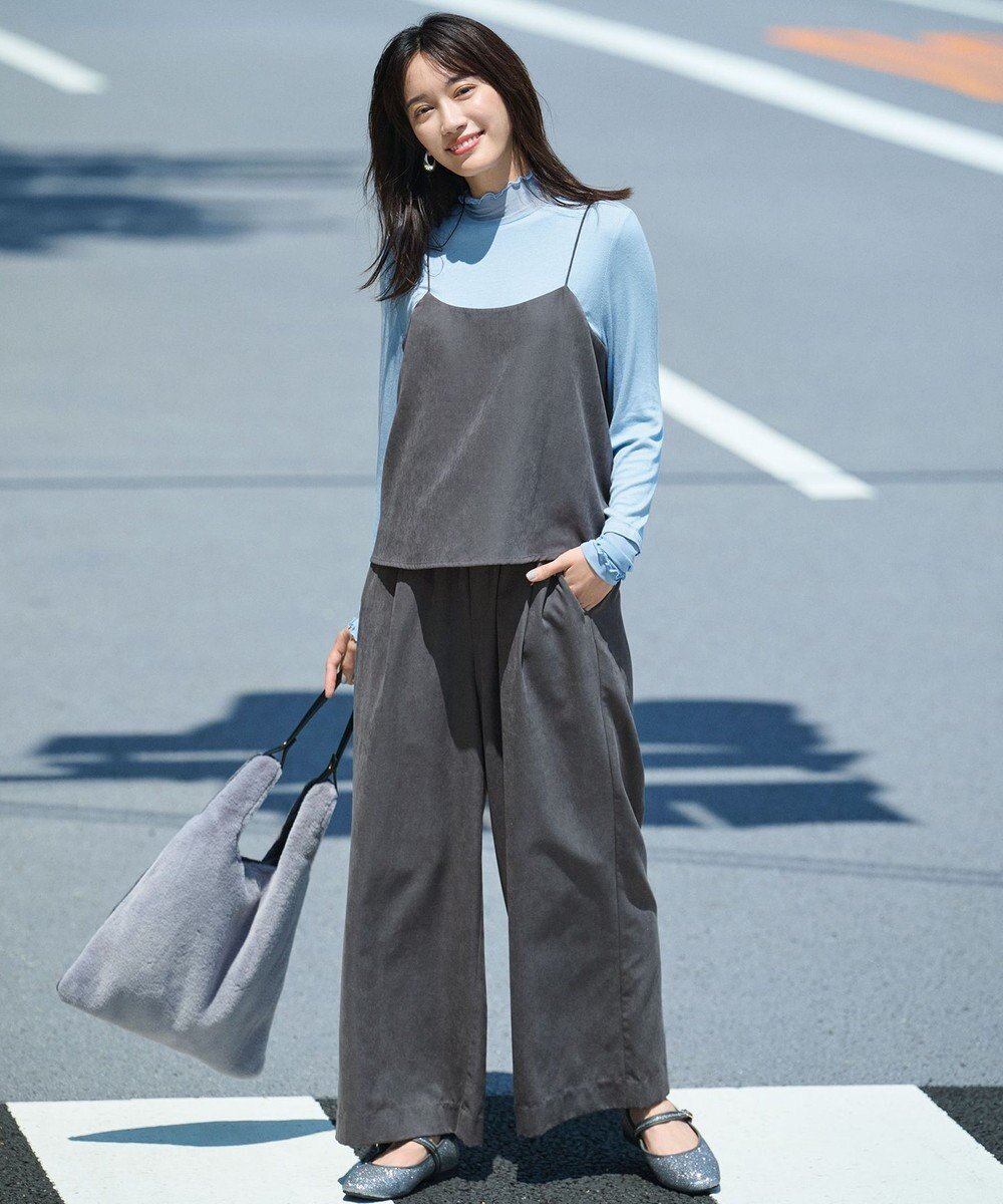 【エニー/ANY】の【2SET】ビスチェ×パンツセット インテリア・キッズ・メンズ・レディースファッション・服の通販 founy(ファニー) 　ファッション　Fashion　レディースファッション　Fashion for Women　セットアップ　Matching Sets　レディースパンツ・ボトムス　Pants & Trousers / Bottoms　インナー　Innerwear　キャミソール　Camisole, Spaghetti Strap Top　コンパクト　Compact, Small Size　スマホ　Smartphone, Mobile Device　セットアップ　Set-Up, Coordinated Outfit　ノースリーブ　Sleeveless, No-Sleeve　ビスチェ　Bustier, Corset Top　フィット　Fit, Slim Fit　フレア　Flare, Flared　ポケット　Pocket, Pocket Detail　リボン　Ribbon, Bow　ロング　Long, Long-Length　A/W・秋冬　Autumn/Winter　再入荷　Restock / Back in Stock　[WEB限定]スレート|ID: prp329100004686607 ipo3291000000034081633