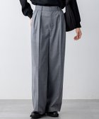 【23区/NIJYUSANKU】の【セットアップ対応】TWサキソニー タックワイド パンツ ライトグレー系|ID: prp329100004686608 ipo3291000000035574703