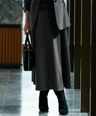 【23区/NIJYUSANKU】の【セットアップ対応】TWサキソニー フレア スカート グレー系|ID: prp329100004686609 ipo3291000000035523706