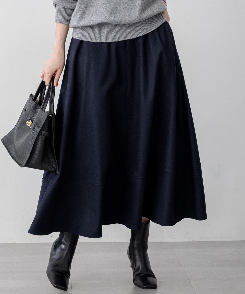 【23区/NIJYUSANKU】の【セットアップ対応】TWサキソニー フレア スカート インテリア・キッズ・メンズ・レディースファッション・服の通販 founy(ファニー) 　ファッション　Fashion　レディースファッション　Fashion for Women　セットアップ　Matching Sets　スカート・ミニ/ミディ/マキシ　Skirts / Mini, Midi & Maxi Skirts　スカート　Skirts　Aライン・フレアスカート　A-Line & Flared Skirts　秋　Autumn　クラシック　Classic, Timeless Style　ジャケット　Jacket, Outerwear　ストレッチ　Stretch, Stretchy Fabric　セットアップ　Set-Up, Coordinated Outfit　ダブル　Double, Double-Breasted　フレア　Flare, Flared　ワイド　Wide, Wide Fit　冬　Winter / This Winter　A/W・秋冬　Autumn/Winter　おすすめ　Recommended / Our Picks　エレガント 上品　Elegant　2025年　2025　2025-2026秋冬・A/W　Autumn/Winter 2025–26 AW25–26　ネイビー系|ID: prp329100004686609 ipo3291000000035523708