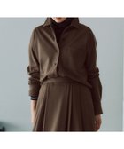 【23区/NIJYUSANKU】の【見上愛さん着用/VERY12月号掲載/洗える】ウールミルドジャージー シャツ カーキ系|ID: prp329100004686613 ipo3291000000034327998