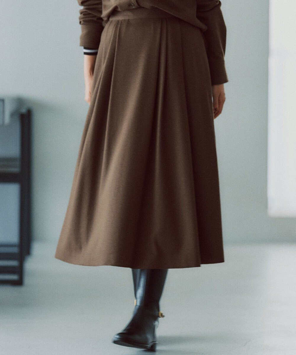 【23区/NIJYUSANKU】の【洗える】ウールミルドジャージー タック スカート インテリア・キッズ・メンズ・レディースファッション・服の通販 founy(ファニー) ファッション Fashion レディースファッション Fashion for Women スカート Skirts 洗える Machine Washable カットソー Cut and Sewn Top シンプル Simple, Minimal フォルム Silhouette, Form A/W・秋冬 Autumn/Winter 冬 Winter / This Winter おすすめ Recommended / Our Picks エレガント 上品 Elegant 2025年 2025 2025-2026秋冬・A/W Autumn/Winter 2025–26 AW25–26 カーキ系|ID: prp329100004686615 ipo3291000000034328005