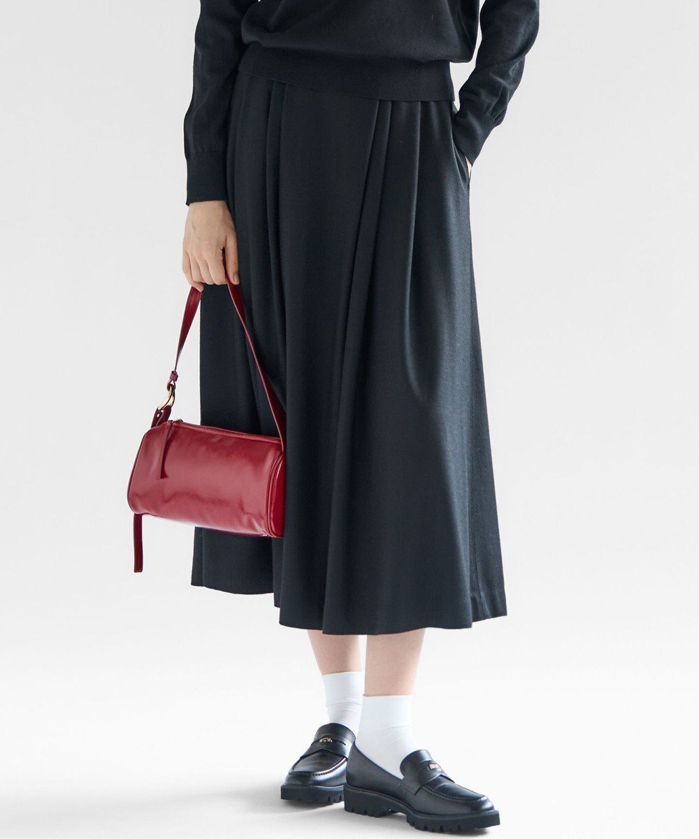 【23区/NIJYUSANKU】の【洗える】ウールミルドジャージー タック スカート 人気、トレンドファッション・服の通販 founy(ファニー) 　ファッション　Fashion　レディースファッション　Fashion for Women　スカート　Skirts　洗える　Machine Washable　カットソー　Cut and Sewn Top　シンプル　Simple, Minimal　フォルム　Silhouette, Form　A/W・秋冬　Autumn/Winter　冬　Winter / This Winter　おすすめ　Recommended / Our Picks　エレガント 上品　Elegant　2025年　2025　2025-2026秋冬・A/W　Autumn/Winter 2025–26 AW25–26　 other-1|ID: prp329100004686615 ipo3291000000034971802