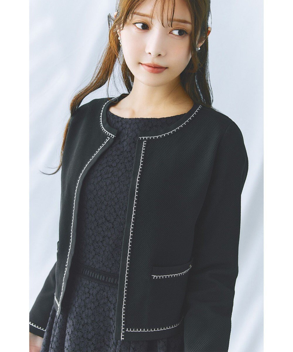 【トッカ/TOCCA】の【洗える】NIGHT GROOVE ニットジャケット インテリア・キッズ・メンズ・レディースファッション・服の通販 founy(ファニー)  ファッション Fashion レディースファッション Fashion for Women カーディガン Cardigan, Knitwear コンパクト Compact, Small Size シンプル Simple, Minimal ジャケット Jacket, Outerwear ボレロ Bolero, Short Cardigan エレガント 上品 Elegant 夏 Summer 旅行 Travel S/S・春夏 SS, Spring/Summer, Warm Season 洗える Machine Washable A/W・秋冬 Autumn/Winter 羽織 Haori, Light Jacket ビジネス 仕事 通勤 Business / Work / Commuting ブラック系|ID: prp329100004686616 ipo3291000000034081635