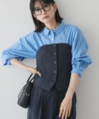 【アメリカンホリック/AMERICAN HOLIC】の【2WAY】イージーケアフロントボタンビスチェ Stripe Navy|ID: prp329100004686633 ipo3291000000033842786