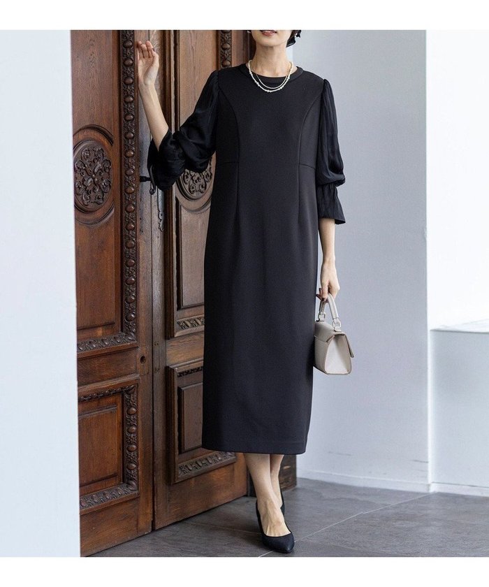 【エニィ スィス/any SiS】の【洗える】ベルスリーブナロー ドレス インテリア・キッズ・メンズ・レディースファッション・服の通販 founy(ファニー) https://founy.com/ ファッション Fashion レディースファッション Fashion for Women ワンピース Dresses フォーマル・パーティードレス・結婚式用ドレス Elegant & Casual Dresses おすすめ Recommended / Our Picks カーディガン Cardigan, Knitwear サテン Satin, Glossy Fabric ストレッチ Stretch, Stretchy Fabric スリーブ Sleeve, Long Sleeve / Short Sleeve ドレス Dress, One-Piece マニッシュ Mannish, Boyish 新作・新入荷 New Arrivals / New In 洗える Machine Washable A/W・秋冬 Autumn/Winter |ID: prp329100004686639 ipo3291000000034818456