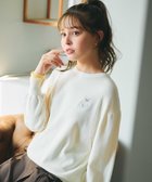 【フェルゥ/Feroux】の【猫カフェMOCHAコラボ】しらたまくん刺繍 ニット アイボリー系|ID: prp329100004686641 ipo3291000000034157013