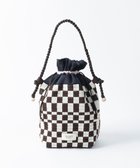 【トリコテ/Tricote】のピクセル巾着ポーチバッグ 人気、トレンドファッション・服の通販 founy(ファニー) ファッション Fashion レディースファッション Fashion for Women バッグ Bags ポーチ&ミニバッグ Pouches & Mini Bags 巾着 Drawstring Bag, Kinchaku ショルダー Shoulder, Shoulder Strap シンプル Simple, Minimal タンブラー Tumbler, Travel Mug チェック Check, Plaid, Tartan フォルム Silhouette, Form ポーチ Pouch, Small Case thumbnail 87BROWN|ID: prp329100004686650 ipo3291000000033842842