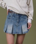 【ウィゴー/WEGO】のタックプリーツデニムミニスカパン 人気、トレンドファッション・服の通販 founy(ファニー) ファッション Fashion レディースファッション Fashion for Women スカート Skirts デニムスカート・カジュアルスカート Denim Skirts 春 Spring 秋 Autumn コンパクト Compact, Small Size スマホ Smartphone, Mobile Device デニム Denim, Jeans Material トレンド Trend, Trending Now プリーツ Pleats, Pleated 冬 Winter / This Winter S/S・春夏 SS, Spring/Summer, Warm Season おすすめ Recommended / Our Picks 夏 Summer thumbnail デニム淡色|ID: prp329100004686656 ipo3291000000034328021