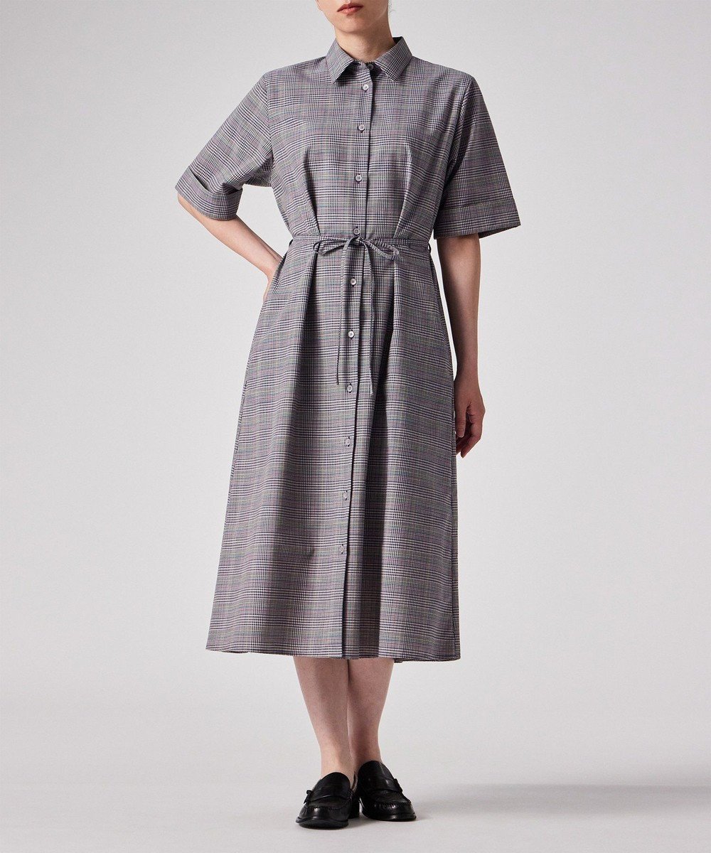 【ポール スミス/Paul Smith】の【洗える】グレンチェック シャツ ワンピース インテリア・キッズ・メンズ・レディースファッション・服の通販 founy(ファニー) 　ファッション　Fashion　レディースファッション　Fashion for Women　ワンピース　Dresses　シャツワンピース / 1枚で着映えコーデ　Shirt Dresses　スニーカー　Sneakers, Trainers　チェック　Check, Plaid, Tartan　リラックス　Relax, Relaxed Fit　エレガント 上品　Elegant　夏　Summer　S/S・春夏　SS, Spring/Summer, Warm Season　洗える　Machine Washable　A/W・秋冬　Autumn/Winter　マルチカラー|ID: prp329100004686657 ipo3291000000033842865