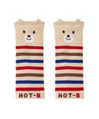【ミキハウスホットビスケッツ/MIKI HOUSE HOT BISCUITS / KIDS】の顔ドン ボーダーレッグウォーマー 人気、トレンドファッション・服の通販 founy(ファニー) ファッション Fashion キッズファッション Fashion for Kids おすすめ Recommended / Our Picks ギフト プレゼント Gift / Present ソックス Socks, Hosiery タイツ Tights, Legwear ベビー Baby, Babywear 夏 Summer S/S・春夏 SS, Spring/Summer, Warm Season A/W・秋冬 Autumn/Winter 防寒 Cold Protection, Winter-Ready thumbnail アイボリー|ID: prp329100004686672 ipo3291000000033842950