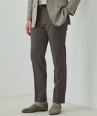 【五大陸/gotairiku / MEN】のロングセラー【洗える/折り目加工/シワになりにくい/ウエストアジャスター】ウォッシャブル サマーウール100%パンツ_限定色(ノータック)25年モデル 新色/ブラウン系|ID: prp329100004686690 ipo3291000000034649163