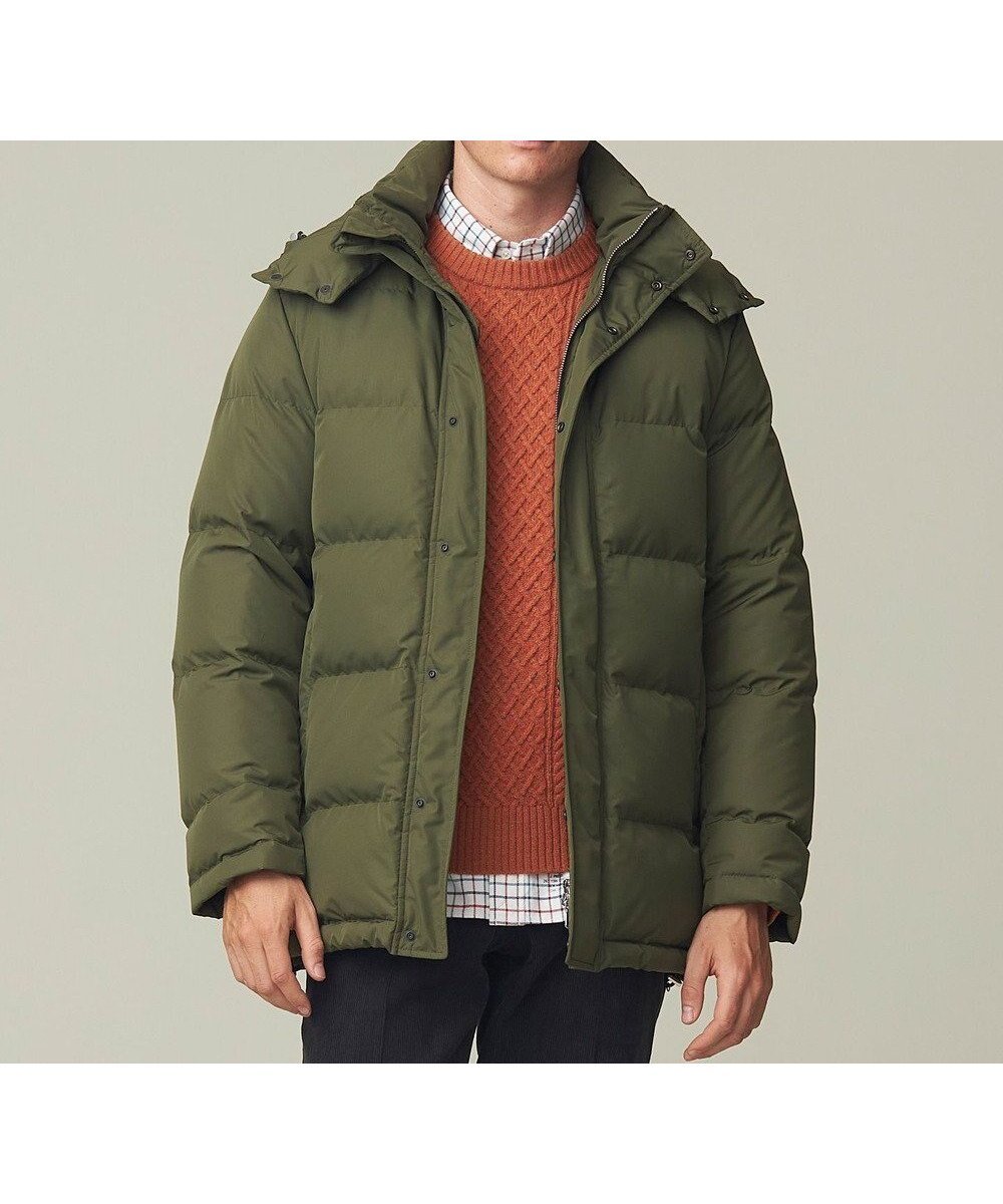 【ジェイ プレス/J.PRESS / MEN】の【ビジネス対応可】ベーシックタフタ ダウンコート / デタッチャブルフード インテリア・キッズ・メンズ・レディースファッション・服の通販 founy(ファニー) 　ファッション　Fashion　メンズファッション　Fashion for Men　アウター　Men's Coats Outerwear　ダウンジャケット / 軽量ダウン　Down Jackets & Coats　インナー　Innerwear　ジャケット　Jacket, Outerwear　タフタ　Taffeta, Structured Fabric　ダウン　Down, Puffer　ドレス　Dress, One-Piece　バランス　Balance, Style Balance　ベーシック　Basic, Essential　ポケット　Pocket, Pocket Detail　リアル　Real, Realistic　A/W・秋冬　Autumn/Winter　エレガント 上品　Elegant　ビジネス 仕事 通勤　Business / Work / Commuting　ダークグリーン系|ID: prp329100004686691 ipo3291000000033843032