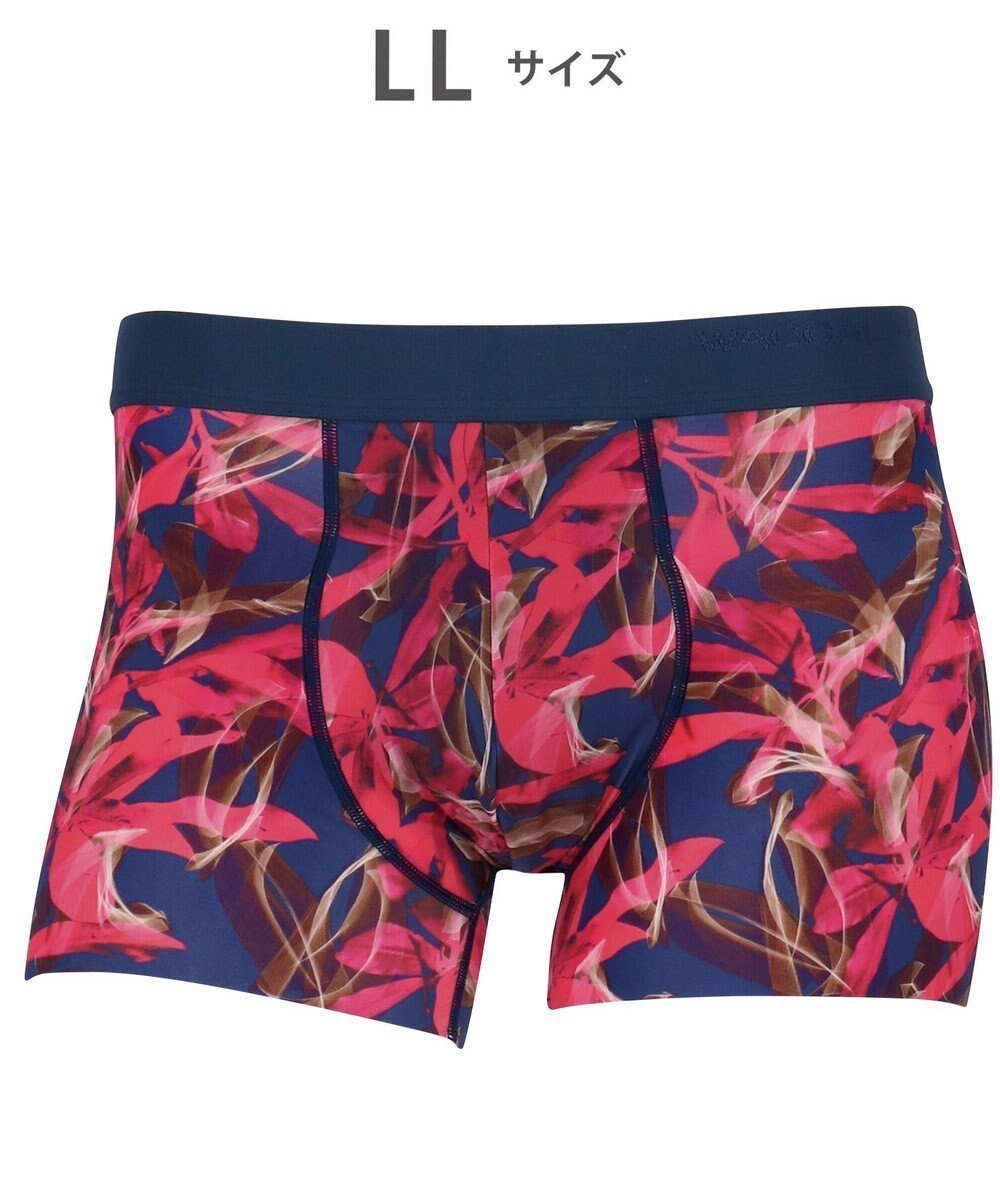 【ワコール/Wacoal / MEN】のWACOAL MEN ボクサーパンツ 【気持ちいいパンツ】 動いてもズレにくい フロントの安定性・快適性 前閉じ 下着 メンズ WT3439 /ワコールメン インテリア・キッズ・メンズ・レディースファッション・服の通販 founy(ファニー) 　ファッション　Fashion　メンズファッション　Fashion for Men　ボトムス　Bottoms　アンダー　Underwear Essentials　春　Spring　カッティング　Cutting Detail　抗菌　Antibacterial, Bacteria-Resistant　ストレッチ　Stretch, Stretchy Fabric　トレンド　Trend, Trending Now　なめらか　Smooth, Silky Texture　フィット　Fit, Slim Fit　フランス　France, French　フロント　Front, Front Design　プリント　Print, Printed Pattern　ベーシック　Basic, Essential　マーガレット　Marguerite, Daisy Pattern　メンズ　Men's, Menswear　モチーフ　Motif, Design Theme　レッド×コン|ID: prp329100004686702 ipo3291000000034921981