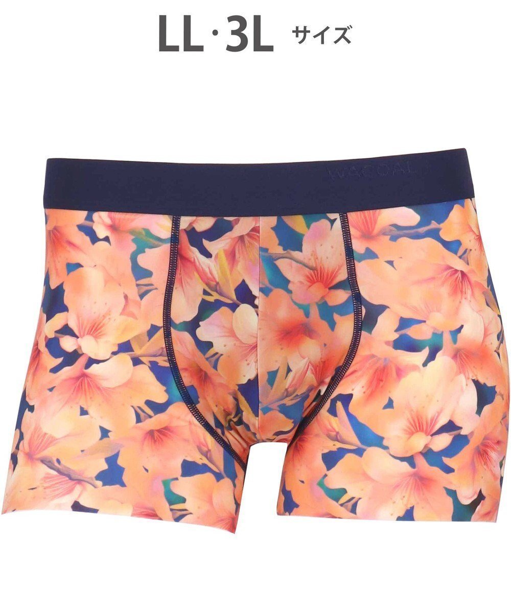【ワコール/Wacoal / MEN】のWACOAL MEN ボクサーパンツ 【気持ちいいパンツ】 動いてもズレにくい フロントの安定性・快適性 前閉じ 下着 メンズ WT3439 /ワコールメン インテリア・キッズ・メンズ・レディースファッション・服の通販 founy(ファニー) 　ファッション　Fashion　メンズファッション　Fashion for Men　ボトムス　Bottoms　アンダー　Underwear Essentials　春　Spring　カッティング　Cutting Detail　抗菌　Antibacterial, Bacteria-Resistant　ストレッチ　Stretch, Stretchy Fabric　トレンド　Trend, Trending Now　なめらか　Smooth, Silky Texture　フィット　Fit, Slim Fit　フランス　France, French　フロント　Front, Front Design　プリント　Print, Printed Pattern　ベーシック　Basic, Essential　マーガレット　Marguerite, Daisy Pattern　メンズ　Men's, Menswear　モチーフ　Motif, Design Theme　コーラル|ID: prp329100004686702 ipo3291000000034921985