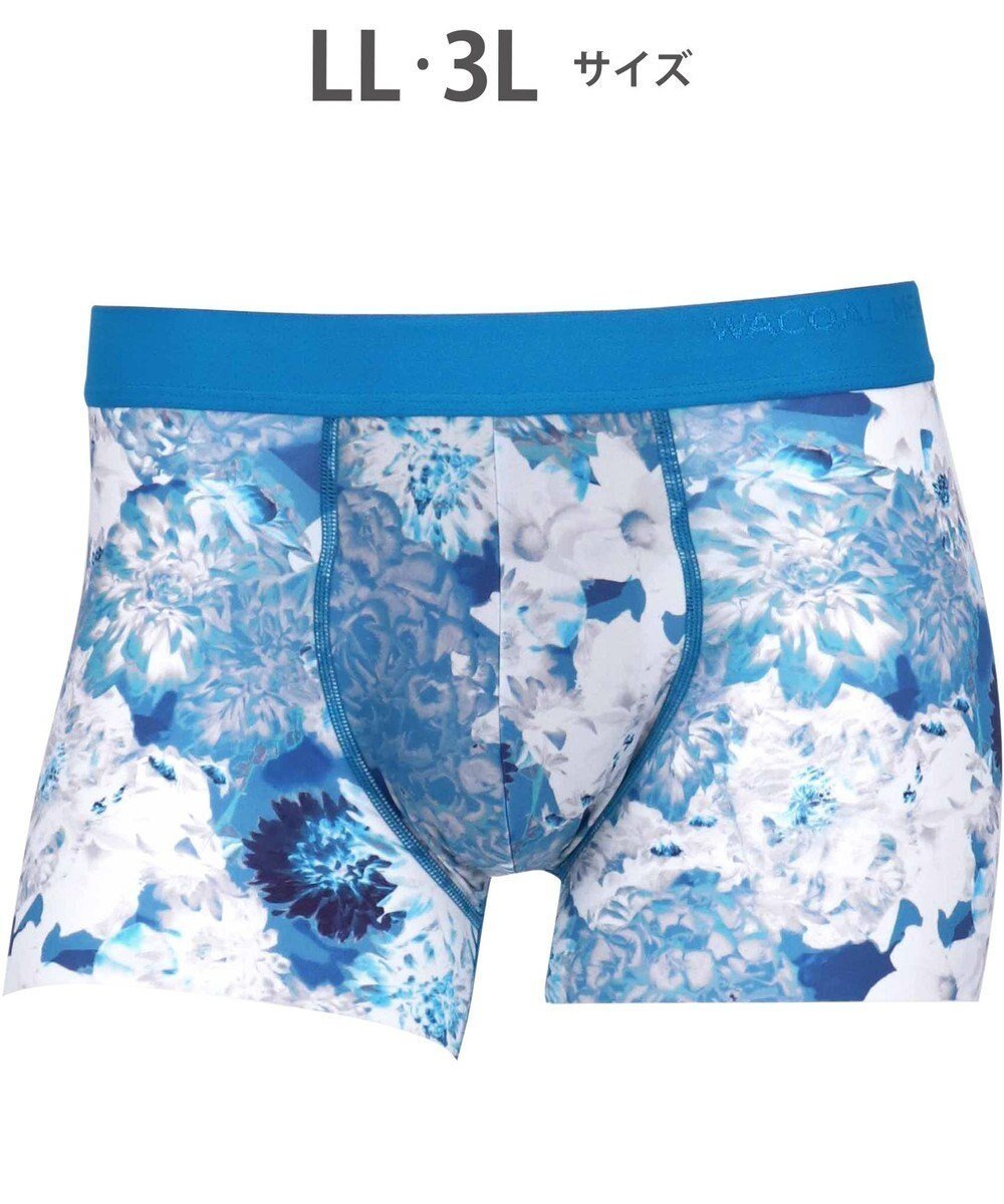【ワコール/Wacoal / MEN】のWACOAL MEN ボクサーパンツ 【気持ちいいパンツ】 動いてもズレにくい フロントの安定性・快適性 前閉じ 下着 メンズ WT3439 /ワコールメン インテリア・キッズ・メンズ・レディースファッション・服の通販 founy(ファニー) 　ファッション　Fashion　メンズファッション　Fashion for Men　ボトムス　Bottoms　アンダー　Underwear Essentials　春　Spring　カッティング　Cutting Detail　抗菌　Antibacterial, Bacteria-Resistant　ストレッチ　Stretch, Stretchy Fabric　トレンド　Trend, Trending Now　なめらか　Smooth, Silky Texture　フィット　Fit, Slim Fit　フランス　France, French　フロント　Front, Front Design　プリント　Print, Printed Pattern　ベーシック　Basic, Essential　マーガレット　Marguerite, Daisy Pattern　メンズ　Men's, Menswear　モチーフ　Motif, Design Theme　サックス|ID: prp329100004686702 ipo3291000000034921991
