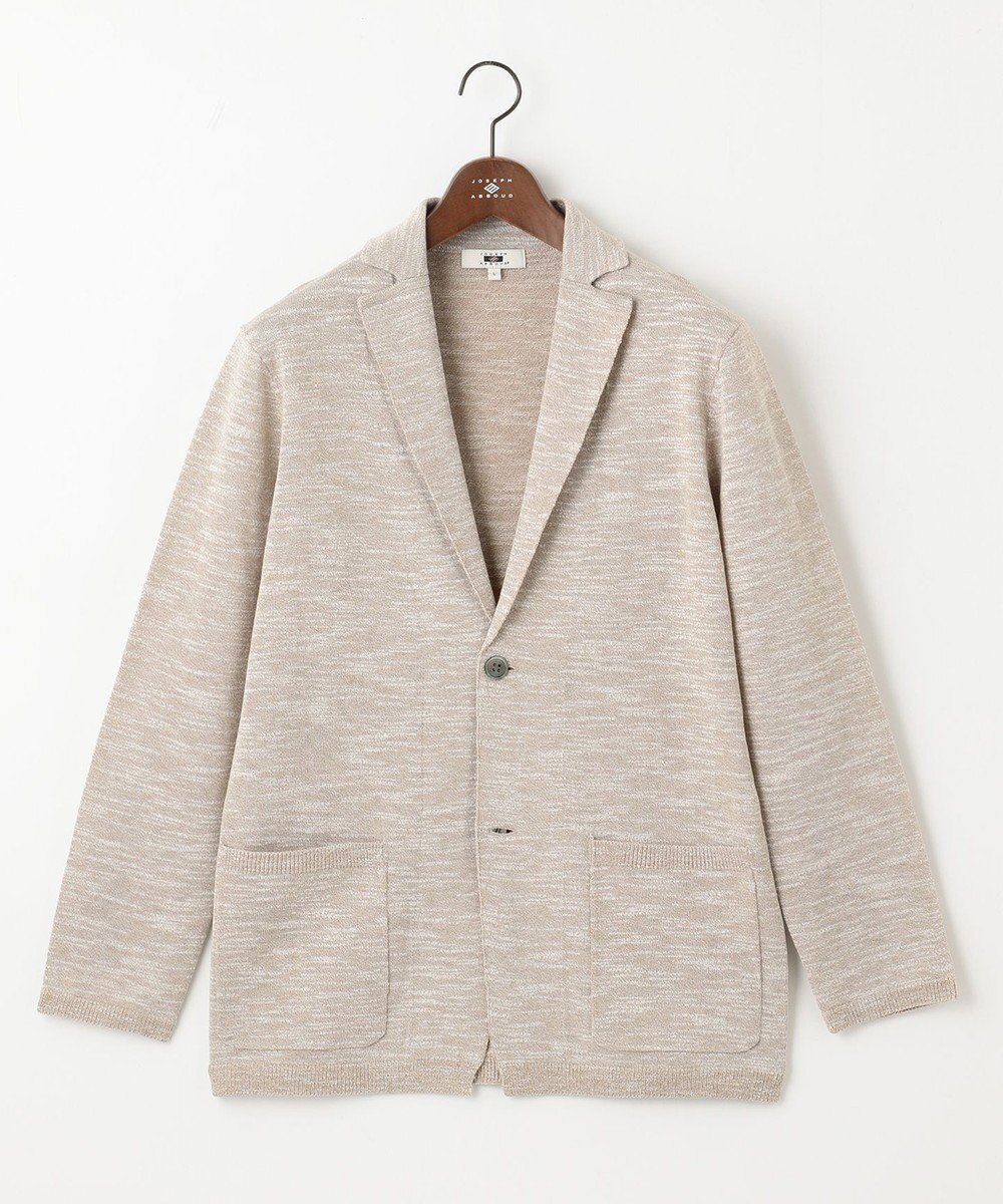 【ジョセフ アブード/JOSEPH ABBOUD / MEN】の【清涼感/軽い/洗える】 スラブギマニットジャケット インテリア・キッズ・メンズ・レディースファッション・服の通販 founy(ファニー) 　ファッション　Fashion　メンズファッション　Fashion for Men　トップス・カットソー　Cut & Sew Tops　ニット・セーター / 定番トップス　Knit Tops & Sweaters　カーディガン / 羽織り　Cardigans　アンサンブル　Ensemble Set　イタリア　Italy　春　Spring　洗える　Machine Washable　カーディガン　Cardigan, Knitwear　コーティング　Coating, Coated Finish　ジャケット　Jacket, Outerwear　ベスト　Vest, Waistcoat　S/S・春夏　SS, Spring/Summer, Warm Season　おすすめ　Recommended / Our Picks　夏　Summer　ベージュ系|ID: prp329100004686706 ipo3291000000033843118