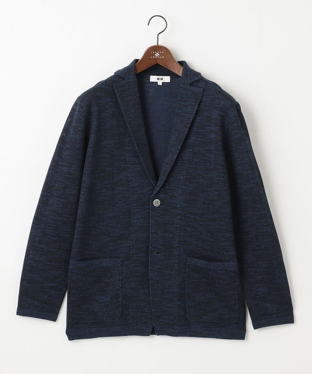 【ジョセフ アブード/JOSEPH ABBOUD / MEN】の【清涼感/軽い/洗える】 スラブギマニットジャケット インテリア・キッズ・メンズ・レディースファッション・服の通販 founy(ファニー) 　ファッション　Fashion　メンズファッション　Fashion for Men　トップス・カットソー　Cut & Sew Tops　ニット・セーター / 定番トップス　Knit Tops & Sweaters　カーディガン / 羽織り　Cardigans　アンサンブル　Ensemble Set　イタリア　Italy　春　Spring　洗える　Machine Washable　カーディガン　Cardigan, Knitwear　コーティング　Coating, Coated Finish　ジャケット　Jacket, Outerwear　ベスト　Vest, Waistcoat　S/S・春夏　SS, Spring/Summer, Warm Season　おすすめ　Recommended / Our Picks　夏　Summer　ネイビー系|ID: prp329100004686706 ipo3291000000033843119