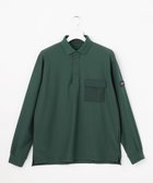 【23区 ゴルフ/23区GOLF / MEN】の【MEN】「AIR TOOL」長袖ポケットポロシャツ 接触冷感 UVカット 高通気 ストレッチ イージーケア ダークグリーン系|ID: prp329100004686712 ipo3291000000034220662