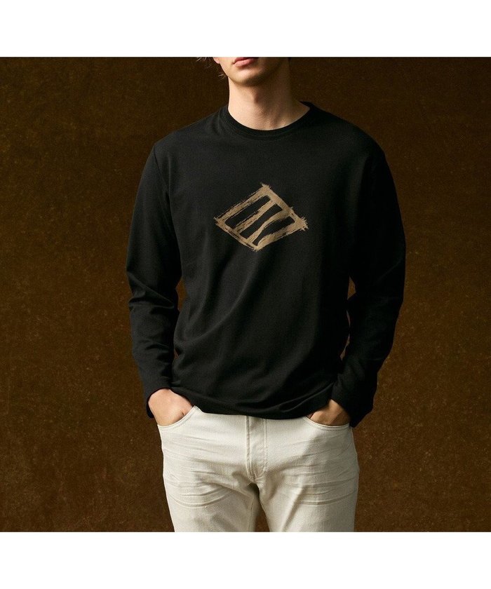 【ジョセフ アブード/JOSEPH ABBOUD / MEN】の【柔らかな肌触り】ソフトスムースダイヤロゴプリント Tシャツ インテリア・キッズ・メンズ・レディースファッション・服の通販 founy(ファニー) https://founy.com/ ファッション Fashion メンズファッション Fashion for Men トップス・カットソー Cut & Sew Tops メンズシャツ Shirts カットソー Cut and Sewn Top シンプル Simple, Minimal デニム Denim, Jeans Material 手描き Hand-Drawn, Illustrated プリント Print, Printed Pattern A/W・秋冬 Autumn/Winter おすすめ Recommended / Our Picks |ID: prp329100004686719 ipo3291000000034188381
