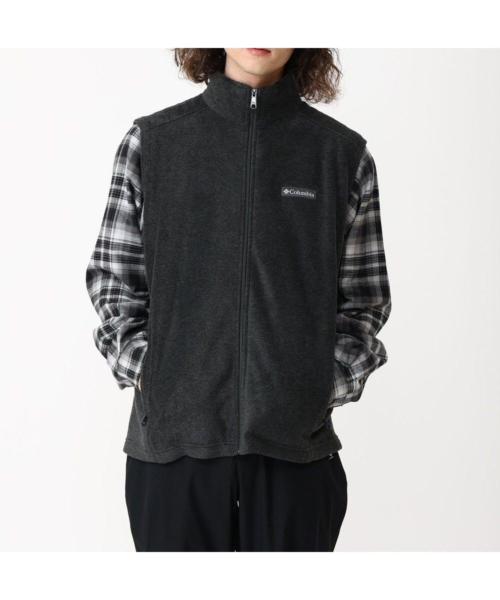 【コロンビア/Columbia / MEN】のColumbia/ スティーンズマウンテンベスト /コロンビア インテリア・キッズ・メンズ・レディースファッション・服の通販 founy(ファニー) 　ファッション　Fashion　メンズファッション　Fashion for Men　トップス・カットソー　Cut & Sew Tops　ベスト・ジレ　Vests & Gilets　新作・新入荷　New Arrivals / New In　アウトドア　Outdoor Clothing　シンプル　Simple, Minimal　ベスト　Vest, Waistcoat　ラウンド　Round, Round Neck　ロング　Long, Long-Length　夏　Summer　S/S・春夏　SS, Spring/Summer, Warm Season　A/W・秋冬　Autumn/Winter　軽量　Lightweight, Ultra Light　Charcoal Heather|ID: prp329100004686723 ipo3291000000033843180