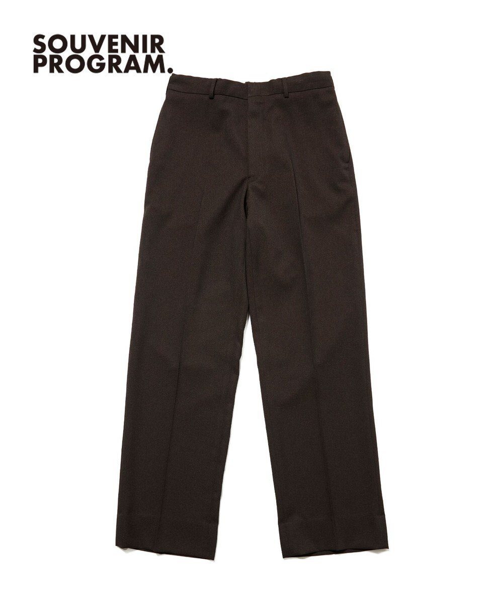 【ジェイ プレス/J.PRESS / MEN】の【J.PRESS ORIGINALS】【UNISEX】Polyester Sharkskin Piped Stem Nontuck Slacks インテリア・キッズ・メンズ・レディースファッション・服の通販 founy(ファニー) 　ファッション　Fashion　レディースファッション　Fashion for Women　パンツ　Pants & Trousers　ユニセックス　Unisex, Genderless　スタンダード　Standard, Basic　ストレッチ　Stretch, Stretchy Fabric　ストレート　Straight, Straight Cut　スピンドル　Spindle, Drawcord　スラックス　Slacks, Dress Pants　夏　Summer　S/S・春夏　SS, Spring/Summer, Warm Season　A/W・秋冬　Autumn/Winter　ダークブラウン系|ID: prp329100004686738 ipo3291000000033843235