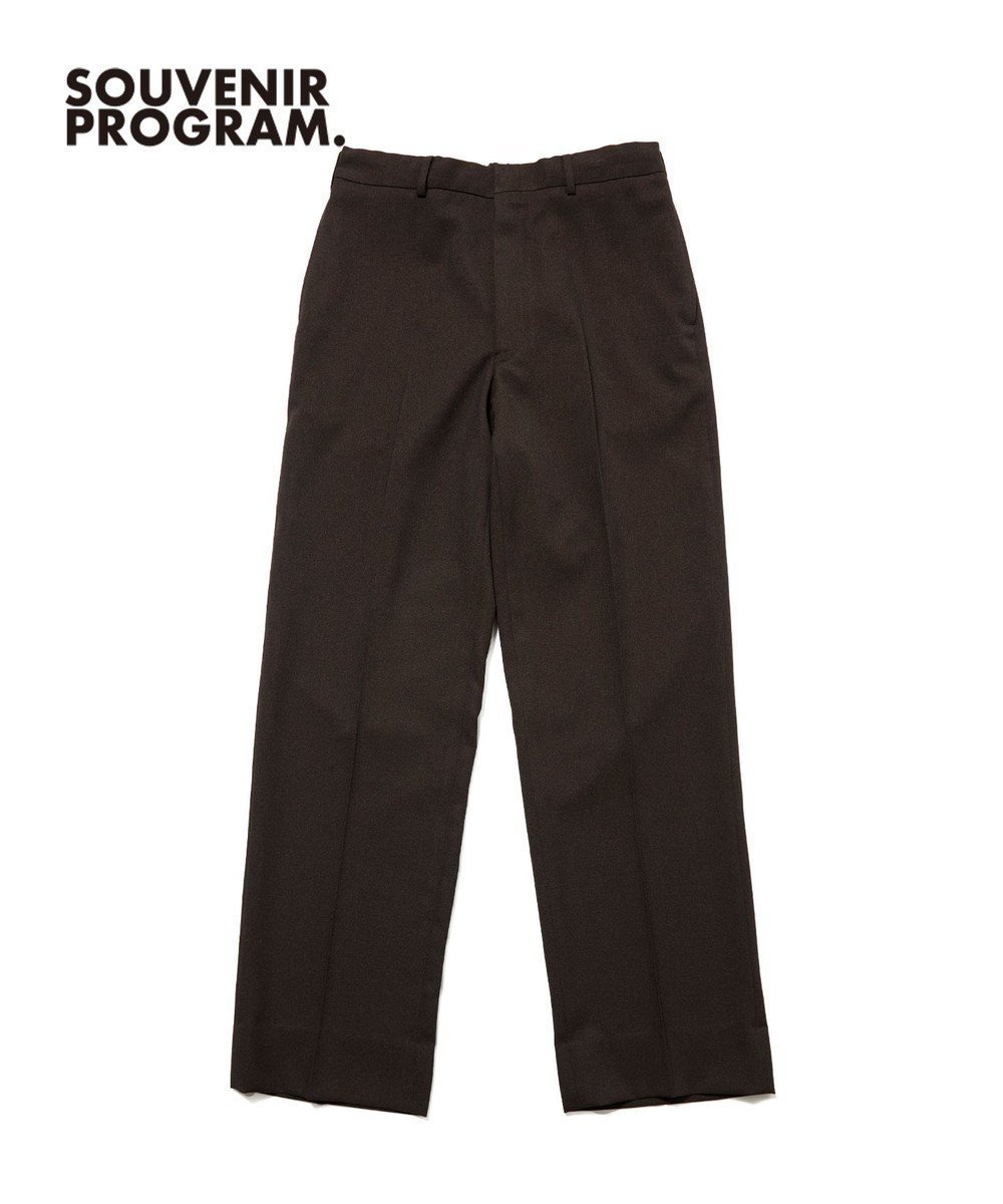 【ジェイ プレス/J.PRESS / MEN】の【J.PRESS ORIGINALS】【UNISEX】Polyester Sharkskin Piped Stem Nontuck Slacks インテリア・キッズ・メンズ・レディースファッション・服の通販 founy(ファニー) 　ファッション　Fashion　レディースファッション　Fashion for Women　パンツ　Pants & Trousers　ユニセックス　Unisex, Genderless　スタンダード　Standard, Basic　ストレッチ　Stretch, Stretchy Fabric　ストレート　Straight, Straight Cut　スピンドル　Spindle, Drawcord　スラックス　Slacks, Dress Pants　夏　Summer　S/S・春夏　SS, Spring/Summer, Warm Season　A/W・秋冬　Autumn/Winter　ダークブラウン系|ID: prp329100004686738 ipo3291000000035810371
