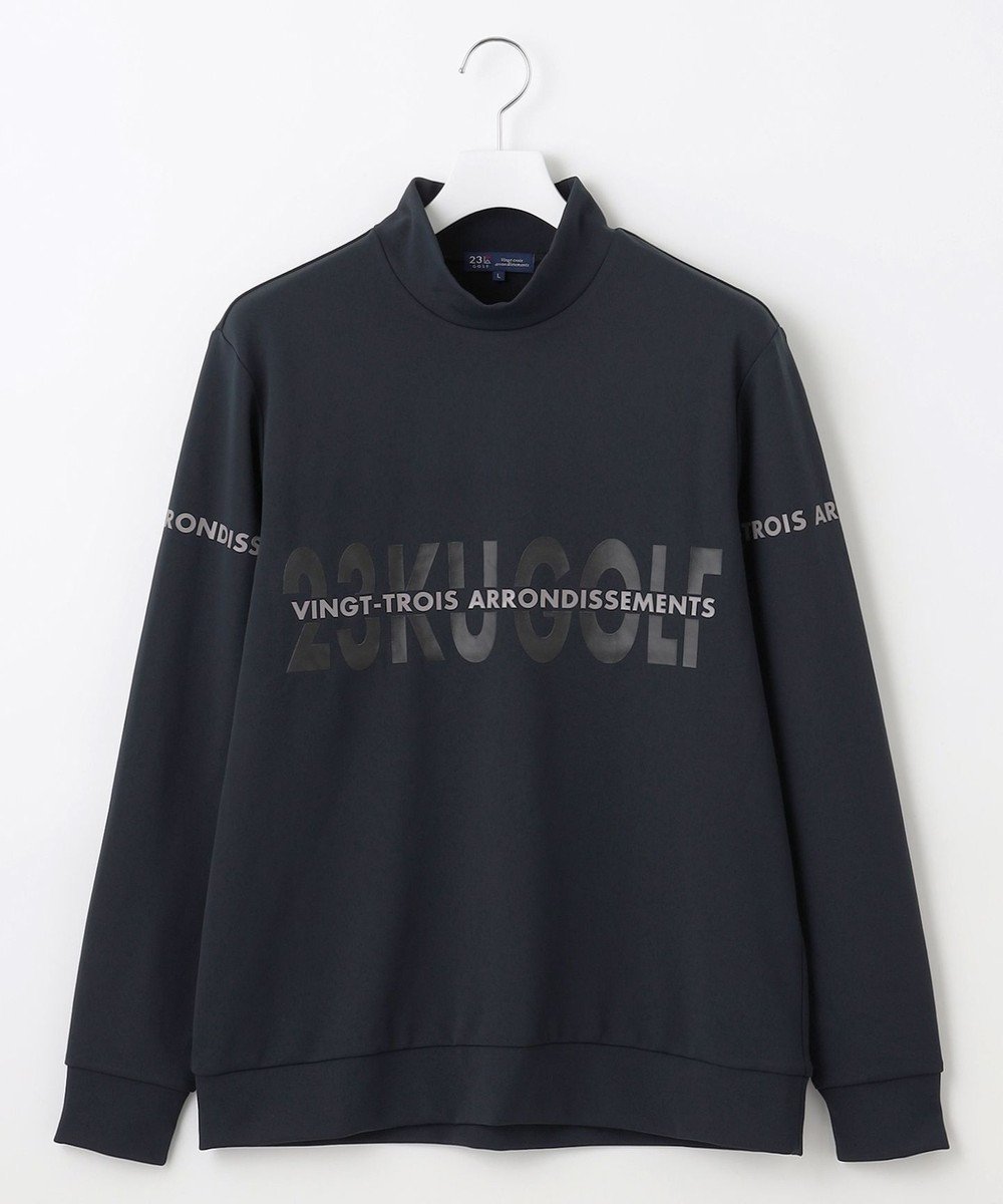 【23区 ゴルフ/23区GOLF / MEN】の【MEN】ストレッチモックネックシャツ インテリア・キッズ・メンズ・レディースファッション・服の通販 founy(ファニー) 　ファッション　Fashion　メンズファッション　Fashion for Men　トップス・カットソー　Cut & Sew Tops　メンズシャツ　Shirts　スウェット / スエット　Sweatshirt, Sweatwear　ストレッチ　Stretch, Stretchy Fabric　ベスト　Vest, Waistcoat　モックネック　Mock Neck, Short Turtleneck　A/W・秋冬　Autumn/Winter　軽量　Lightweight, Ultra Light　ブラック系|ID: prp329100004686743 ipo3291000000033843255