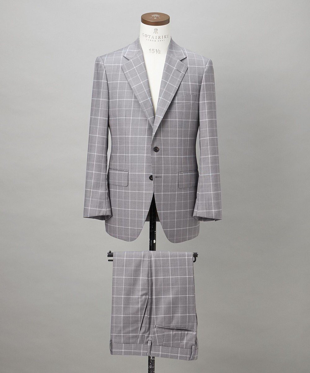 【五大陸/gotairiku / MEN】の【DORMEUIL/ドーメル】エクセル 10マンススーツ インテリア・キッズ・メンズ・レディースファッション・服の通販 founy(ファニー) 　ファッション　Fashion　メンズファッション　Fashion for Men　セットアップ　Matching Sets　新作・新入荷　New Arrivals / New In　シェイプ　Shape, Slim Fit　ストレッチ　Stretch, Stretchy Fabric　スーツ　Suit, Formalwear　セットアップ　Set-Up, Coordinated Outfit　テーパード　Tapered, Tapered Pants　レギュラー　Regular, Standard Fit　夏　Summer　春　Spring　S/S・春夏　SS, Spring/Summer, Warm Season　ライトグレー系4|ID: prp329100004686745 ipo3291000000033843261