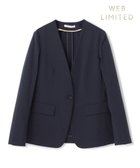 【ベイジ,/BEIGE,】の【洗える・WEB限定】NEMESIA / ソフトサッカーノーカラージャケット Navy|ID: prp329100004686750 ipo3291000000033843276