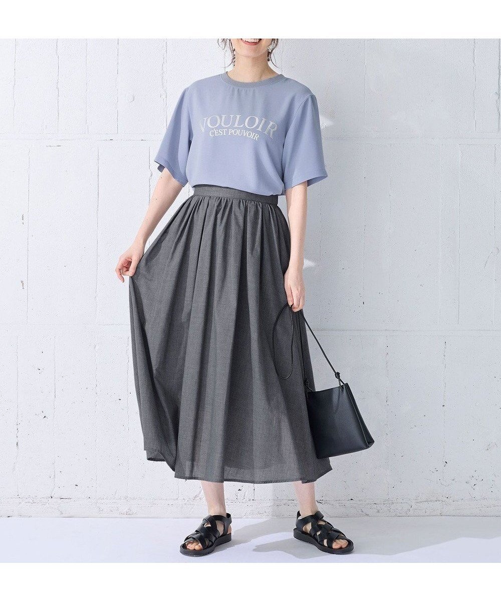 【エニー/ANY】の【大好評につき新色追加!/洗濯機可/ウエストゴム/撥水】シャンブレーライクフレアスカート インテリア・キッズ・メンズ・レディースファッション・服の通販 founy(ファニー) ファッション Fashion レディースファッション Fashion for Women スカート Skirts Aライン・フレアスカート A-Line & Flared Skirts サンダル Sandals, Summer Shoes スニーカー Sneakers, Trainers トレンド Trend, Trending Now フレア Flare, Flared 夏 Summer 定番 Standard, Basic Item 春 Spring S/S・春夏 SS, Spring/Summer, Warm Season グレー|ID: prp329100004686775 ipo3291000000033843373