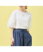 【エニー/ANY】の【洗濯機可】チュールコンビパフスリーブプルオーバー オフ|ID: prp329100004686784 ipo3291000000033843417